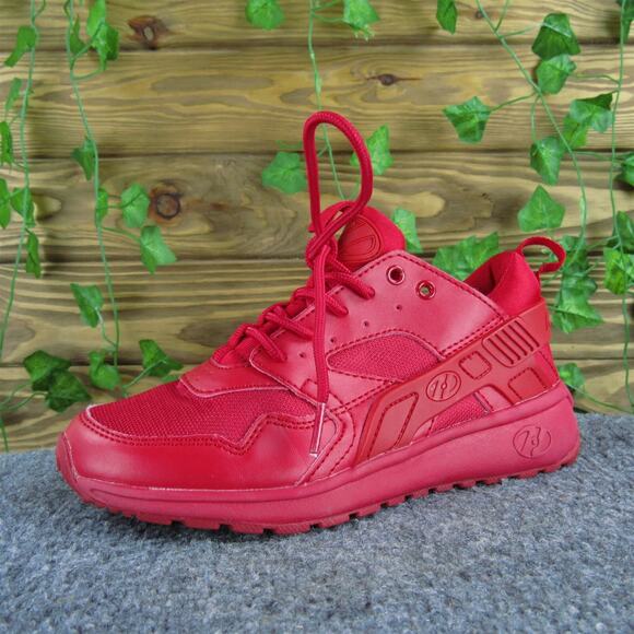 Heelys Sneaker Boys Y‎ 3 Medium Athletic Red Synthetic Lace Up - Picture 1 of 6